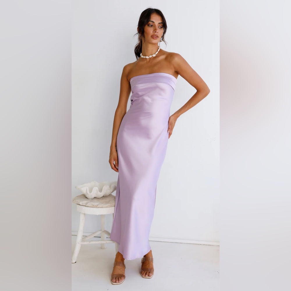 Gleam in Gold Maxi Dress Purple: Fortunate One